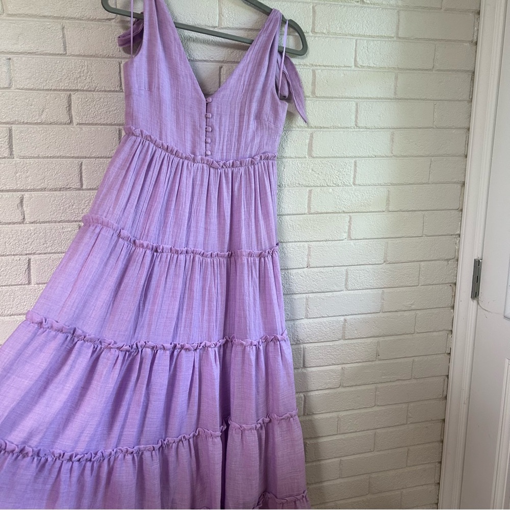 English Factory Tiered Midi Dress purple - Picture 7 of 14